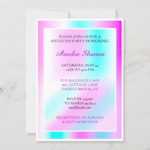 Invitación Graduado de cumpleaños Personalizado de marco Past