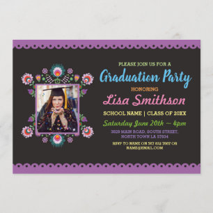 Invitación Graduado de Fotografía Mexicana Fiesta Party de Gr