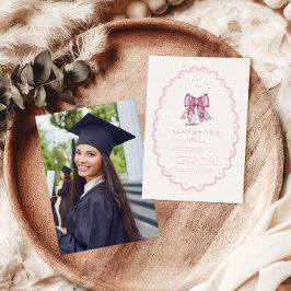 Invitación Graduado de la Escuela de Enfermería Coquette Pink