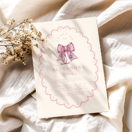 Invitación Graduado de la Escuela de Enfermería Coquette Pink