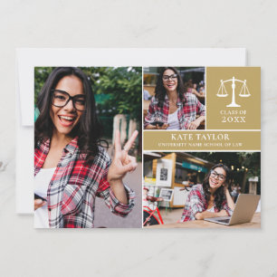 Invitación Graduado de oro 3 Partido de Graduación de la Escu