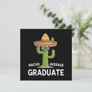 Invitación Graduado de secundaria no promedio Nacho Humor uni