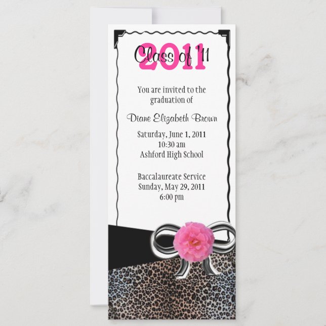 Invitación Graduado en estilo (Anverso)