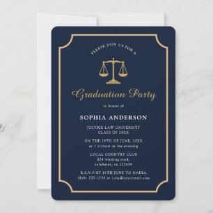 Invitación Graduado en Facultad de Derecho Escalas de Justici