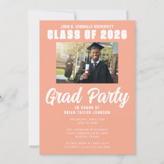 Invitación Graduado Personalizado Moderno