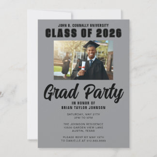 Invitación Graduado Personalizado Moderno