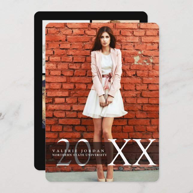 Invitación Graduado Urbano, Anuncios de Graduación (Anverso / Reverso)