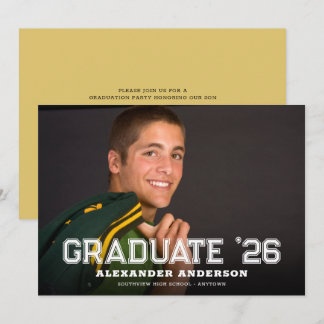 Invitación Graduate 2026 Full Photo Graduation Party