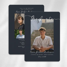 Invitación Graduate Announcement and Invitation with Photos