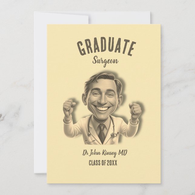 INVITACIÓN GRADUATE SURGERON DOCTOR MD NY UNIVERSITY (Anverso)