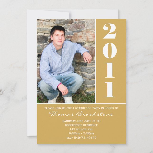 Invitación Graduation Announcement (Anverso)