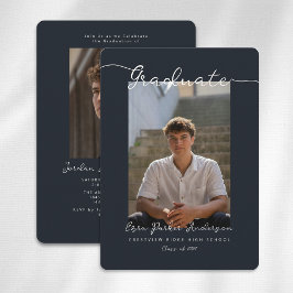 Invitación Graduation Announcement and Invitation with Photo