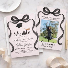 Invitación Graduation announcement class of 2026