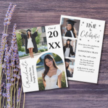 Graduation Arch Photo Collage Trendy Modern Party