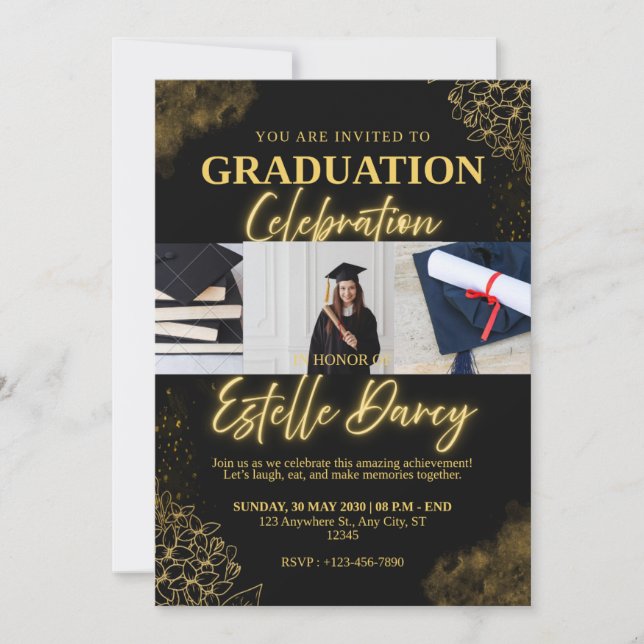 Invitación Graduation Celebration Invitation (Anverso)
