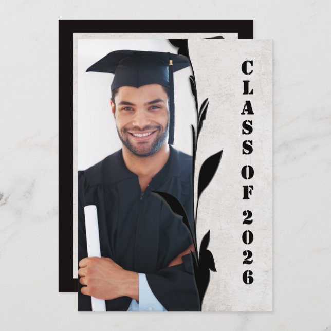 Invitación Graduation Class of 2026 Photo Frame (Anverso / Reverso)