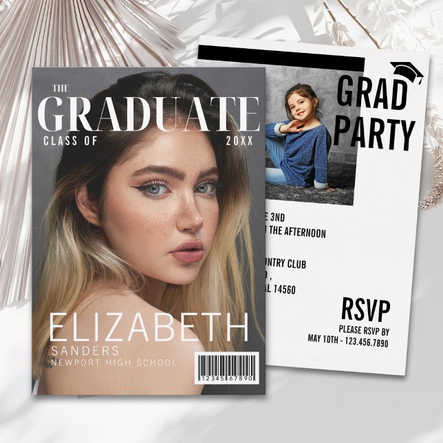 Invitación Graduation - Inspired by Magazine Cover (Subido por el creador)