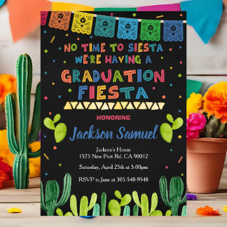 Invitación Graduation Mexican Fiesta Invitation Grad Party
