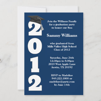 Invitación Graduation Party Invitation Class of 2012