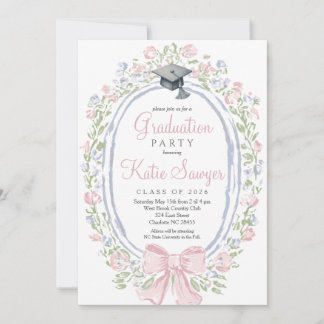 Invitación Graduation Party Invitation, Wildflower Graduation
