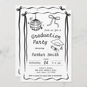 Invitación Graduation Party Modern