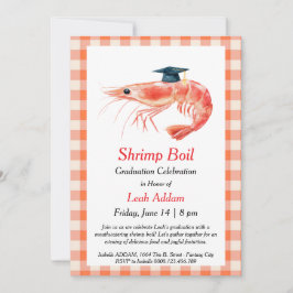 Invitación Graduation Party Shrimp Boil Invitation