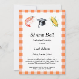 Invitación Graduation Party Shrimp Boil Invitation