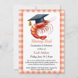 Invitación Graduation Party Shrimp Boil Invitation
