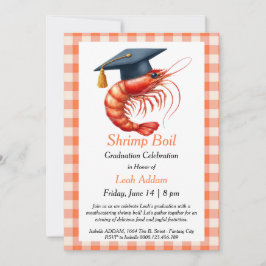 Invitación Graduation Party Shrimp Boil Invitation