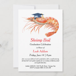 Invitación Graduation Party Shrimp Boil Invitation