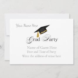 Invitación Graduation Party with Custom Name and Class Year