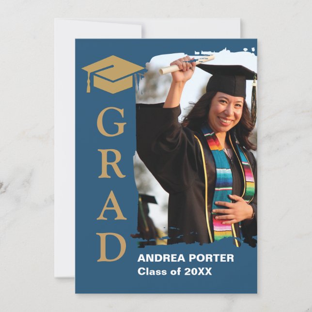 Invitación Graduation Photo Party Invitation Announcement (Anverso)