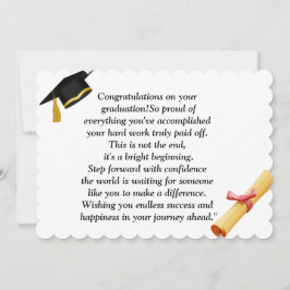 Invitación Graduation- Universal Design for all ages