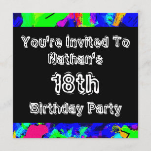 Invitación Graffiti ~ Fiesta