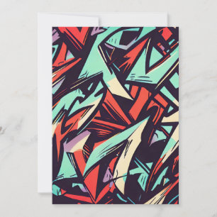 Invitación Graffiti moderno