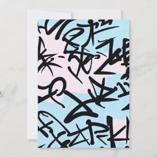 Invitación Graffiti moderno