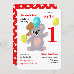 Invitación Gráfica aguda de Koala en Australia