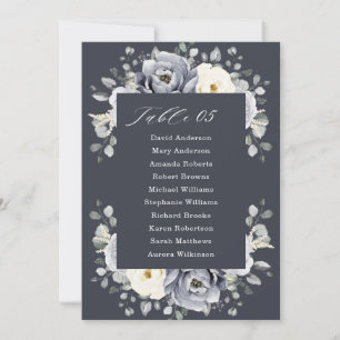 Invitación Gráfica De Asientos De Invierno De Marfil Gris Pla