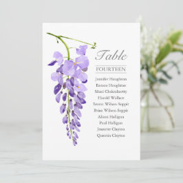Invitación Gráfica de asientos de mesa de Boda único con glic