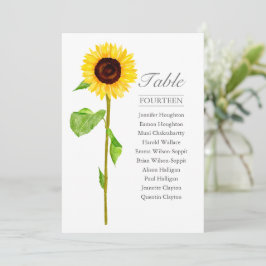 Invitación Gráfica de asientos de mesa de Boda único de giras
