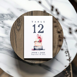 Invitación Gráfica de asientos del número de la mesa del boda