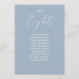 Invitación Gráfica de asientos moderno azul turbio número de 