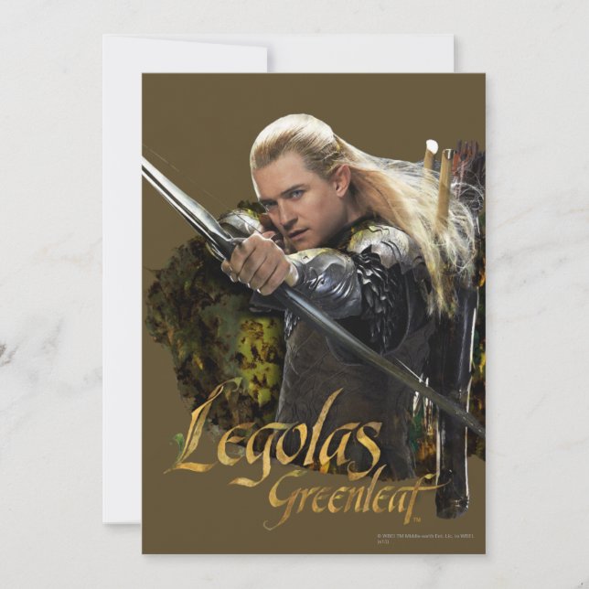Invitación Gráfica de paro de dibujos de LEGOLAS GREENLEAF™ (Anverso)