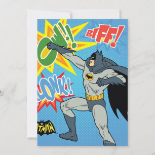 Invitación Gráfica de punzonado de batman