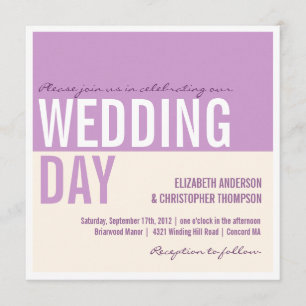 Invitación gráfica moderna intrépida de la boda