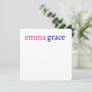 Invitación Gráfica monogramada personalizada Divertida