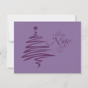 Invitación Gráficas de notas planas modernas del árbol de Nav