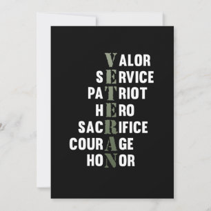 Invitación Gráfico de apoyo al Día de los Veteranos