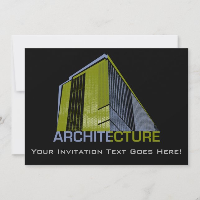 Invitación Gráfico de arquitectura (Anverso)
