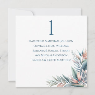 Invitación Gráfico de asientos boda-Sueño tropical